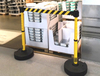 Temporary barriers help fight Covid